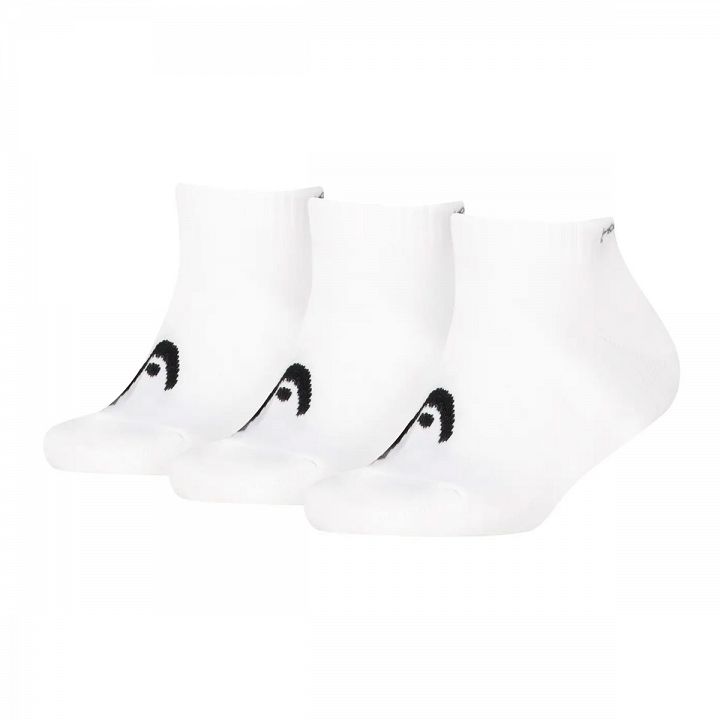 Head Tennis All Sports Sneaker Socks 3P White